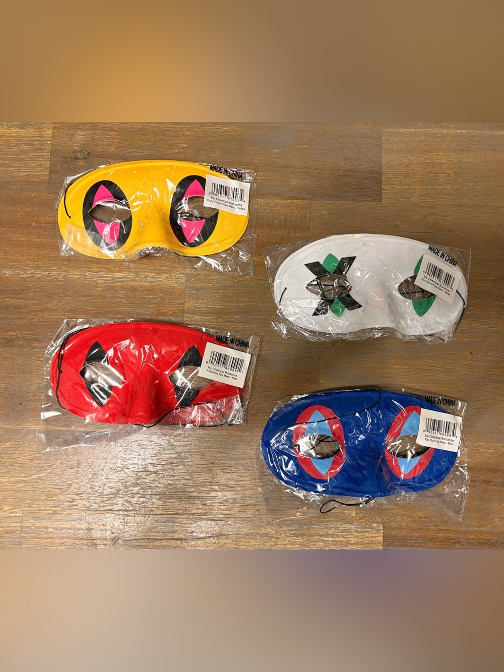 OFFICIAL MY CHEMICAL ROMANCE FULL KILLJOYS MASKS SET DANGER DAYS MCR NEW SEALED